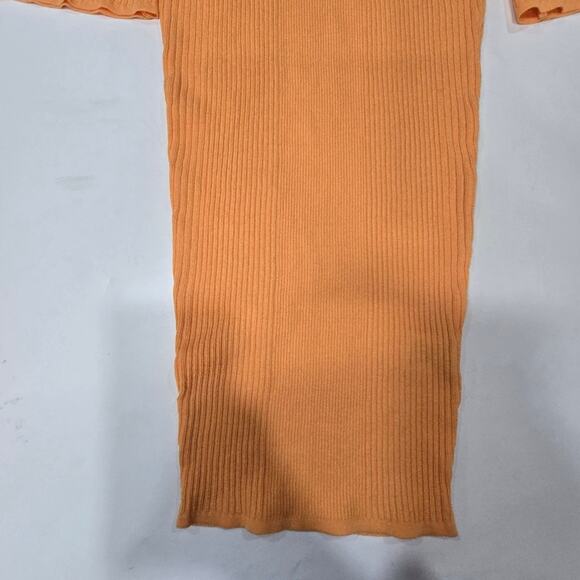 SER.O.YA Tallulah Midi Dress in Papaya - Picture 3 of 12